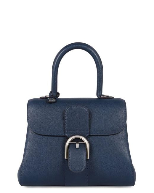 Delvaux Blue Brillant Pm Tote Bag