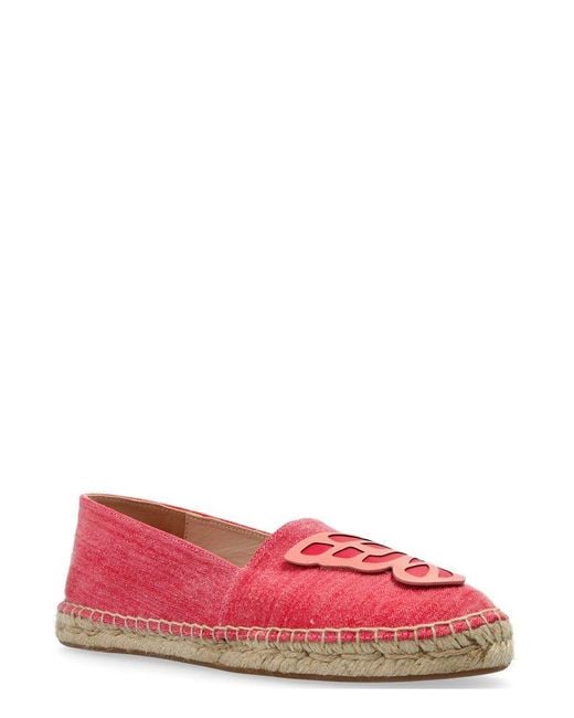 Sophia Webster Red Butterfly Espadrilles