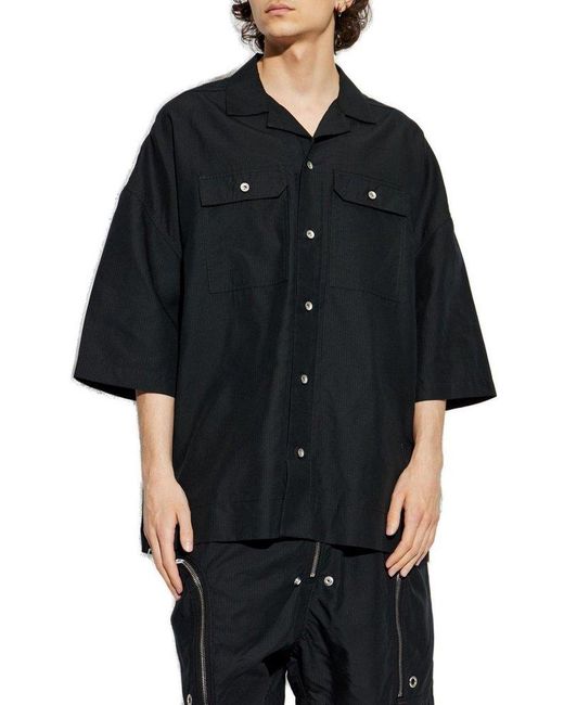 Rick Owens Black Shirt Tommy for men
