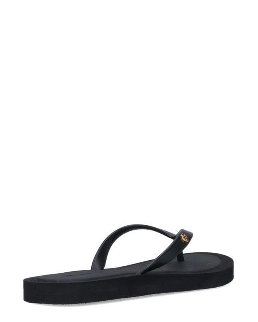 Tory Burch Black Kira Padded Flip-Flops