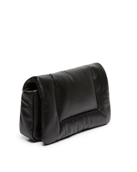 Marsèll Black Cornice Foldover Top Clutch Bag
