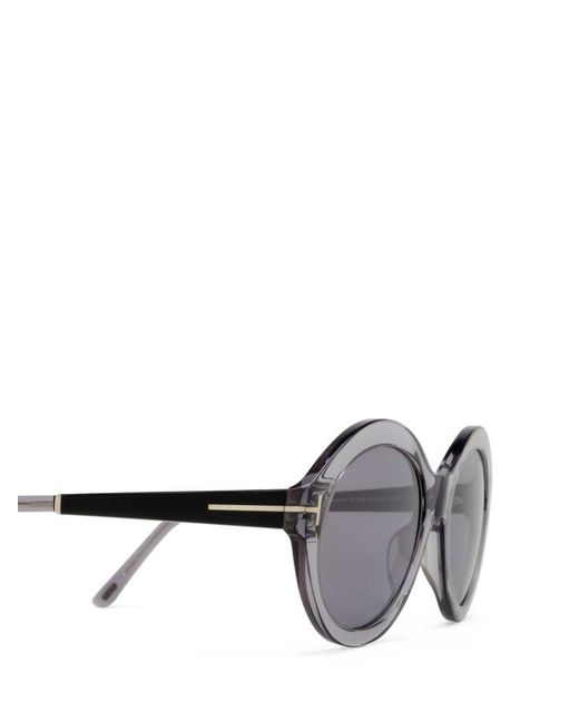 Tom Ford Gray Round-frame Sunglasses