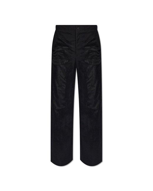 DIESEL Black ‘P-Stanly-A‘ Wool Trousers for men