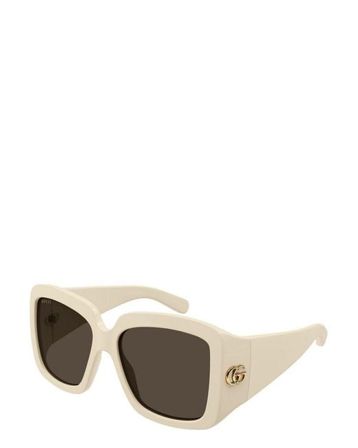 Gucci Natural Square Frame Sunglasses