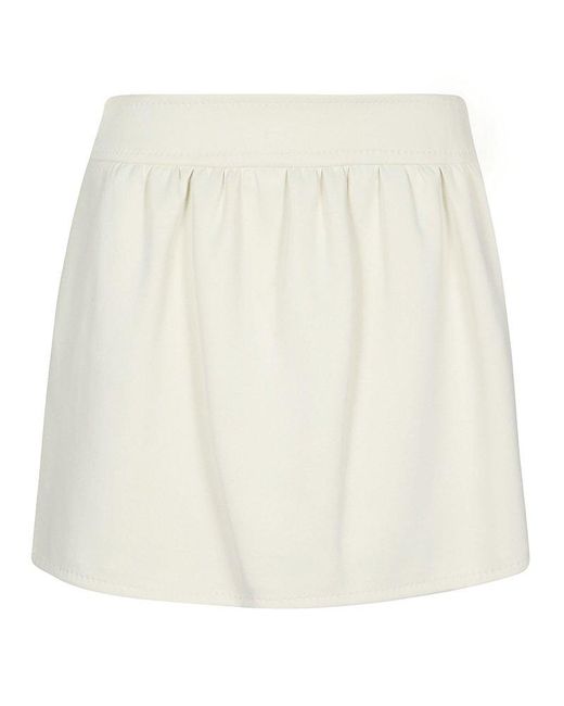 Max Mara White Nettuno Mini Skirt