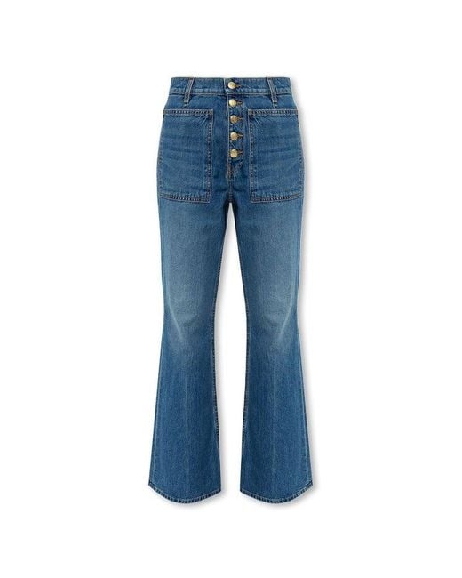 Ulla Johnson Blue High-Rise Jeans