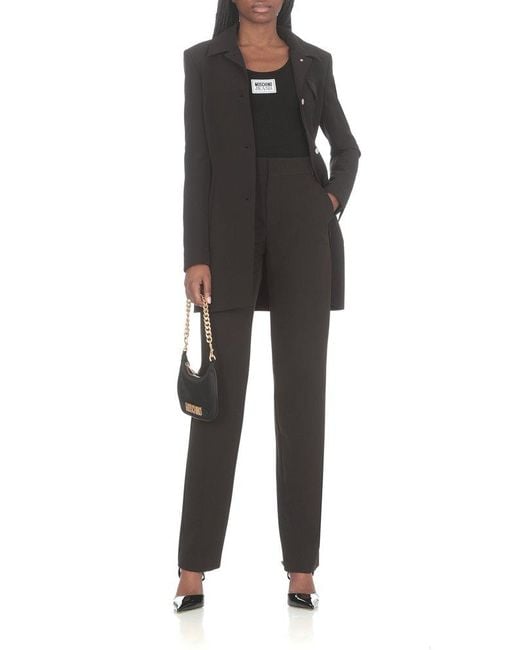 Moschino Black Jeans Single-breasted Long-sleeved Jacket