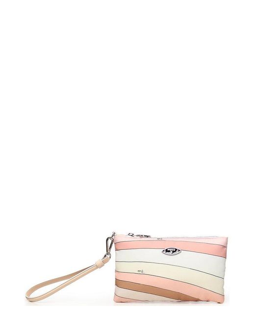 Emilio Pucci Pink Yummy Zipped Clutch Bag