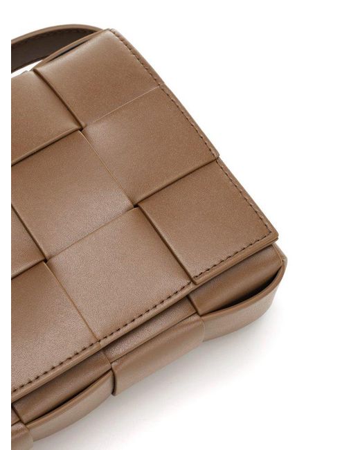Bottega Veneta Brown Cassette Woven Medium Shoulder Bag for men