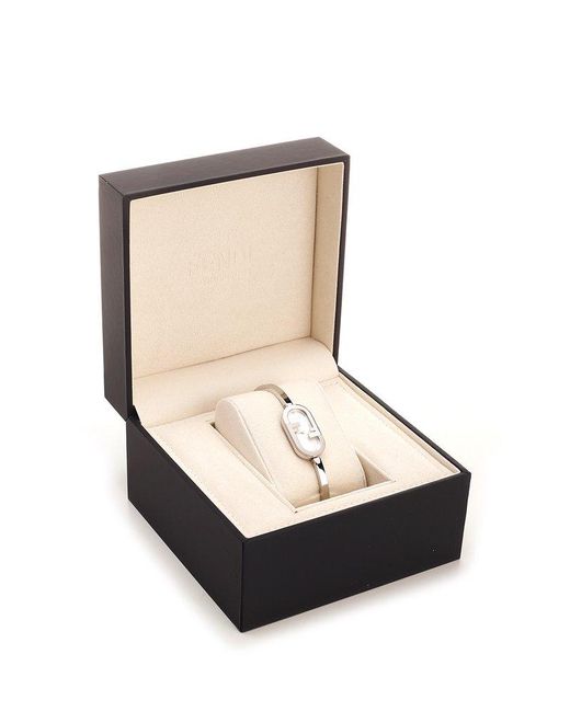 アナログ腕時計 Fendi Mint Green Leather O Lock Vertical Watch ee088238ef3a5b7a603f3509ea952b