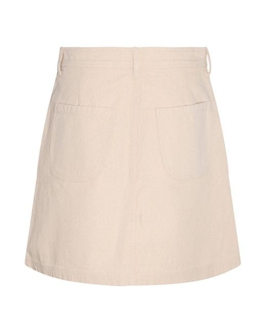A.P.C. Natural Buttoned Skirt