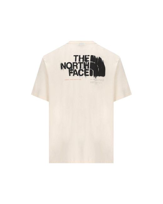 The North Face White Logo Printed Crewneck T-shirt for men