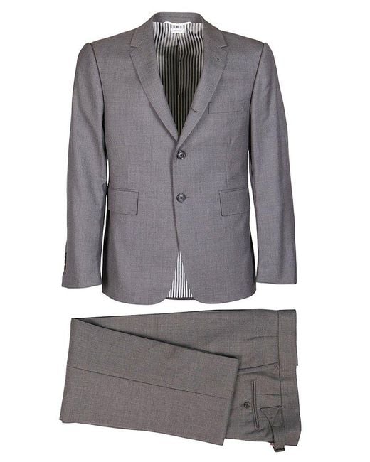 Thom Browne Gray Tailored Two-piece Suit for men
