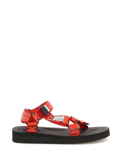 Suicoke Red Depa Cab Flat Sandals for men