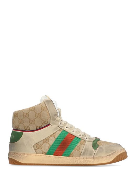 Gucci Multicolor Screener GG High Top Sneakers for men
