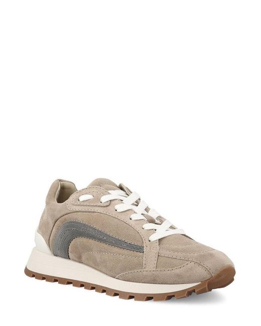 Brunello Cucinelli Multicolor Monili-Chain Detailed Sneakers