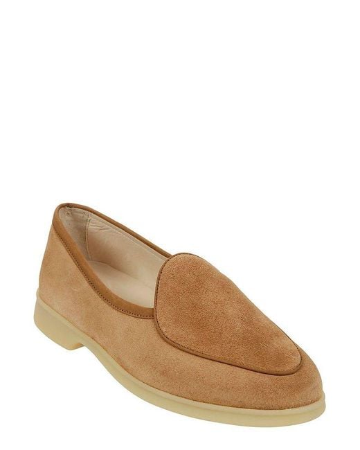 Baudoin & Lange Brown Loafer Flats