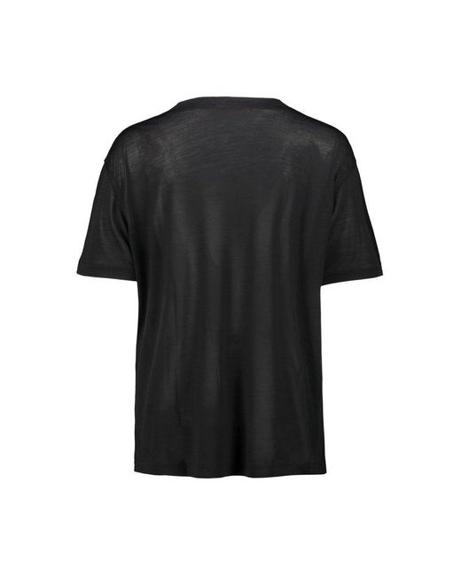 Lemaire Black Short Sleeve Tshirt