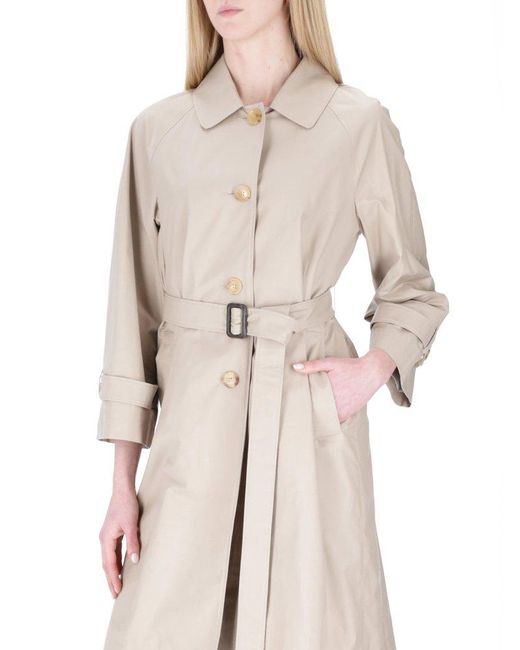 Max Mara Blue Belted Trench Coat