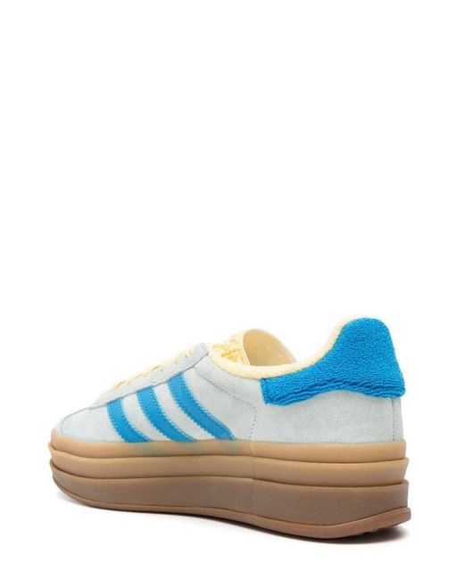 Adidas Originals Blue Gazelle Lace-up Sneakers