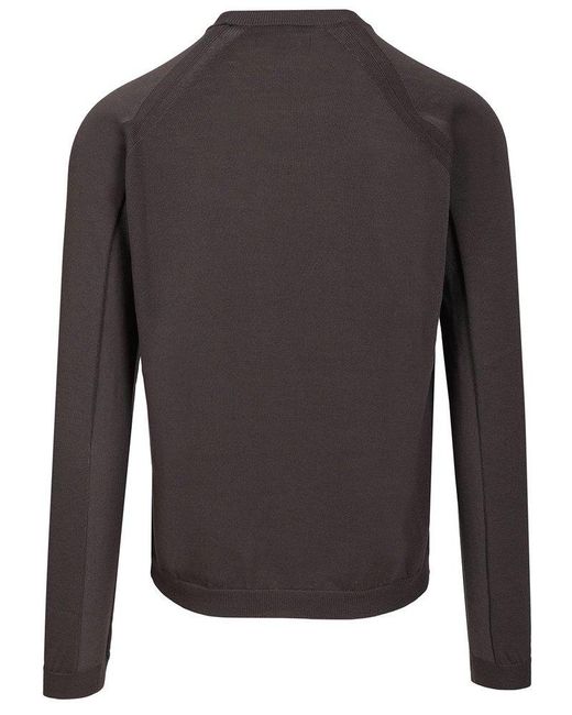 Stone Island Gray Sweater With Logo for men