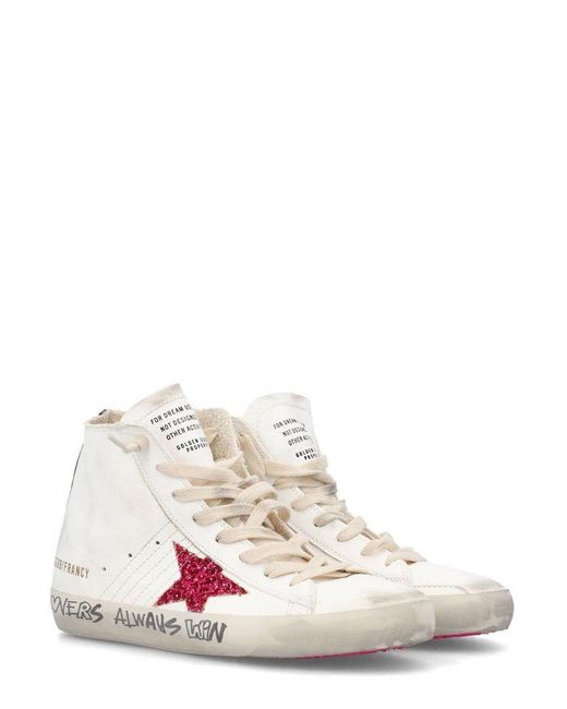 Golden Goose Deluxe Brand Pink Francy Lace-up Sneakers