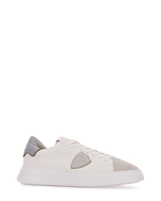 Philippe Model White Temple Lace-up Sneakers for men
