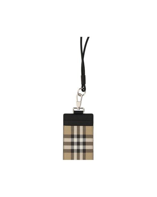 Burberry Lanyard Card Case in White for Men Lyst