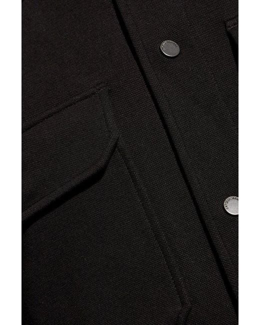 Emporio Armani Black Jacket With Logo, for men