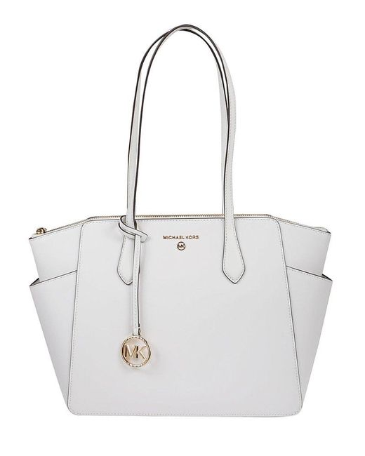 MICHAEL Michael Kors White Marilyn Medium Tote Bag