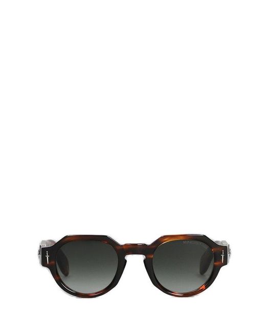 Cutler & Gross Black Round Frame Sunglasses