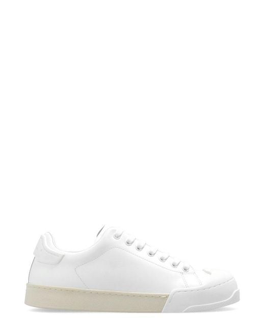 Marni White Dada Bumper Lace-Up Sneakers