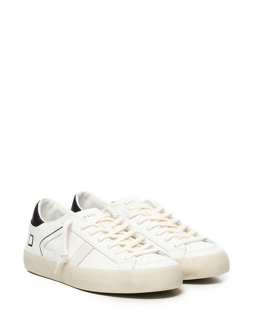 Date White Low-Top Lace-Up Sneakers for men