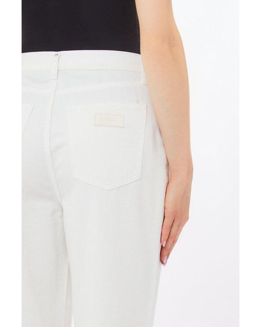 Liu Jo White Wide-Leg Trousers