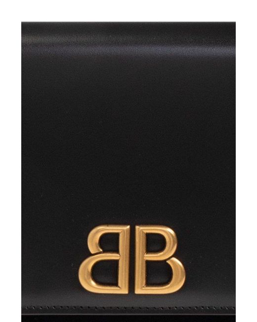 Balenciaga Black 'maxi' Leather Clutch,
