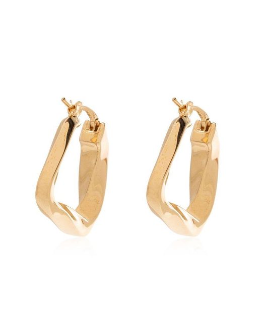 Bottega Veneta Metallic 18k Gold-plated Earrings,