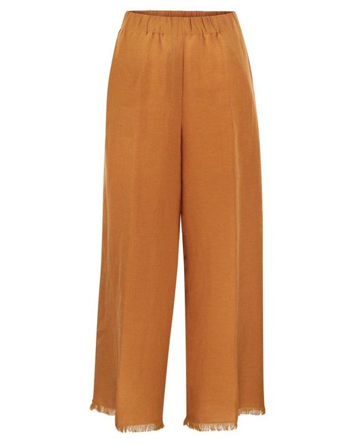 Antonelli Orange Ryan Wide-leg Trousers