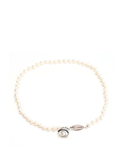 Vivienne Westwood White Pearl Necklace