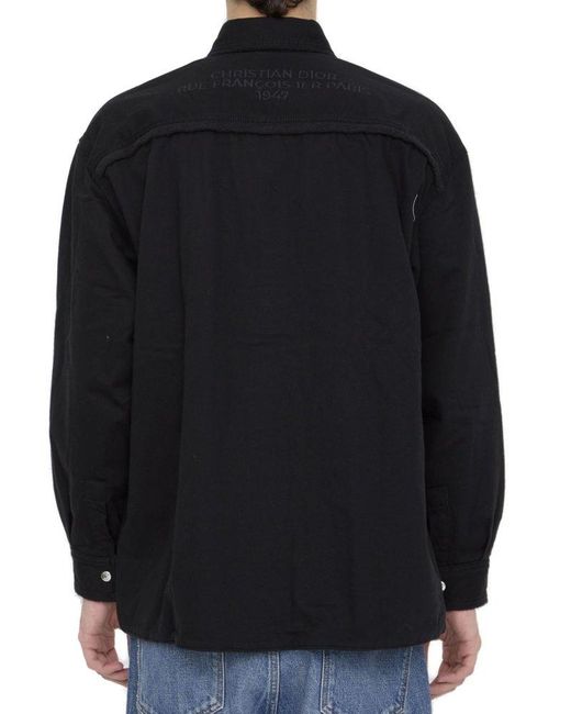 Dior Black Cotton Overshirt for men