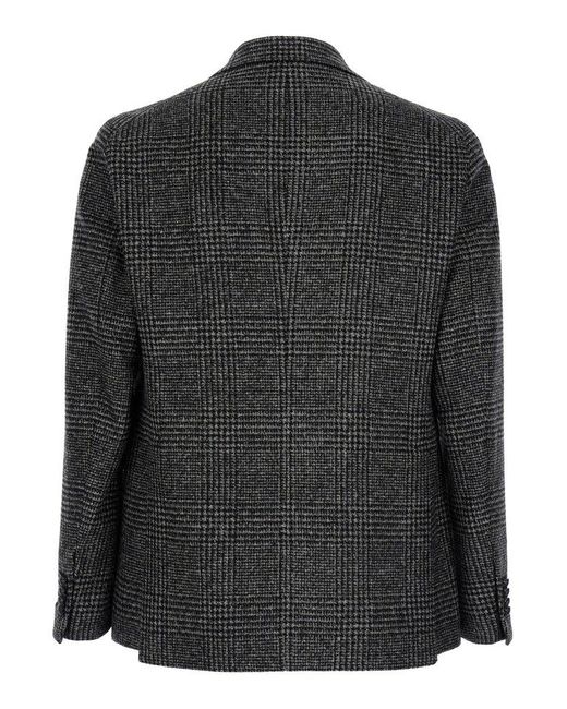 Tagliatore 'Montecarlo' Single-Breasted Jacket With Stripe