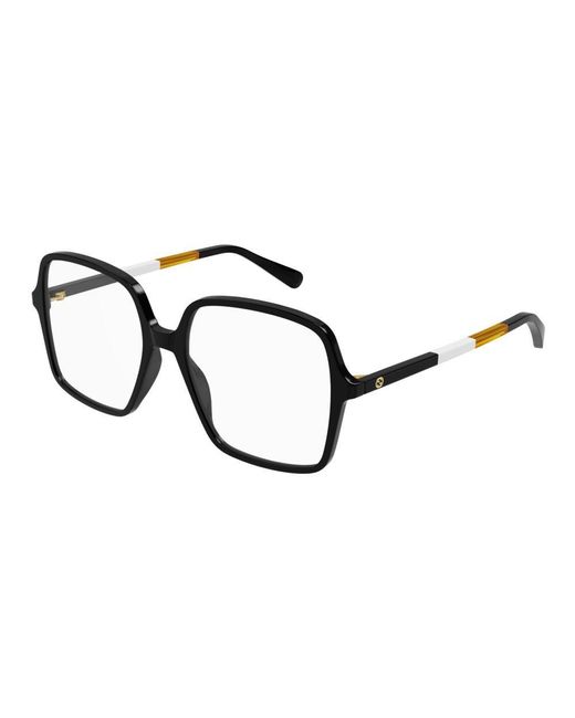 Gucci Black Oversized Square Frame Glasses