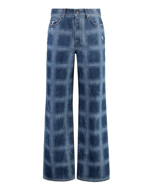 Amiri Blue Wide-leg Jeans for men
