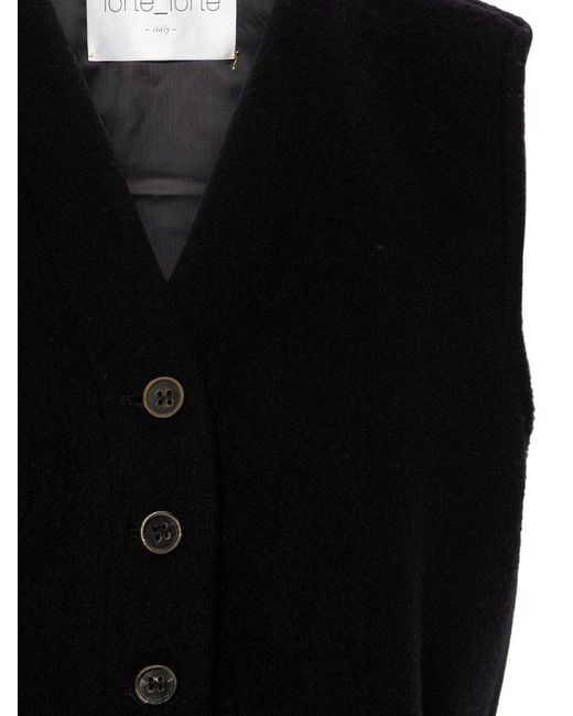 Forte Forte Black Buttoned Vest Jacket