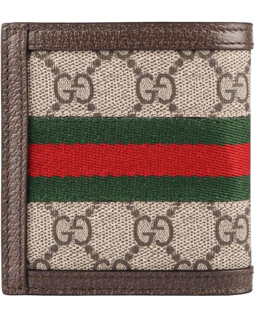 Gucci Gray Ophidia GG Wallet for men