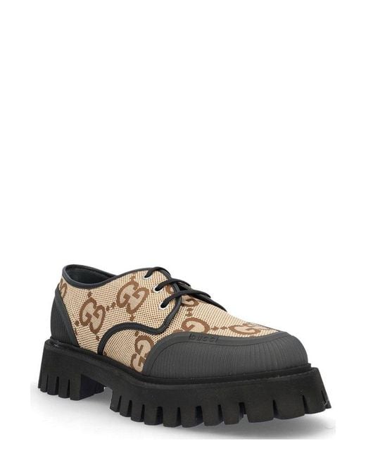 Gucci Maxi GG Lace-up Shoes for Men | Lyst