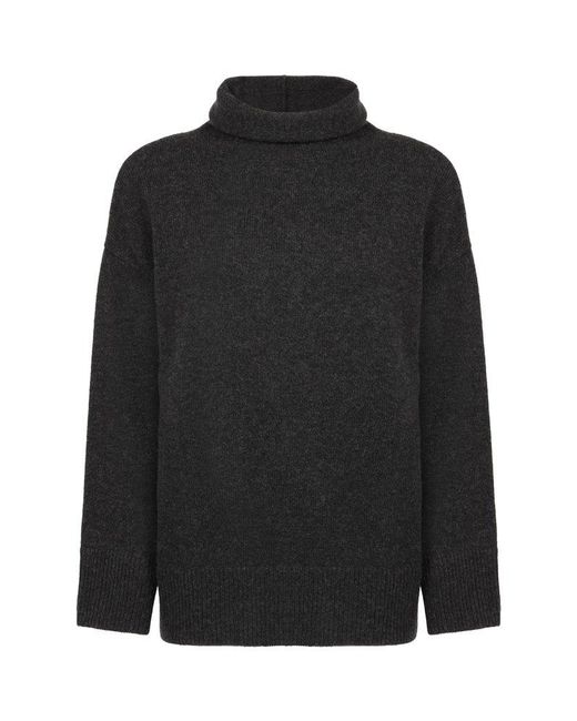 Aspesi Black Virgin-wool Turtleneck Sweater