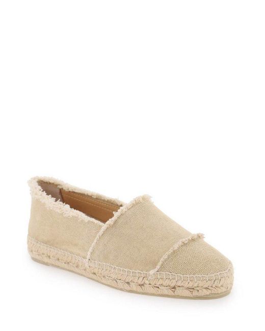 Castaner Natural Kampala Fringed Edge Denim Espadrilles