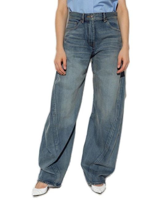Versace Blue Jeans With Vintage Effect