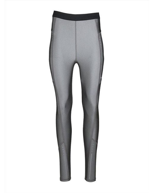 Moncler Gray High Waist Stretched Leggings