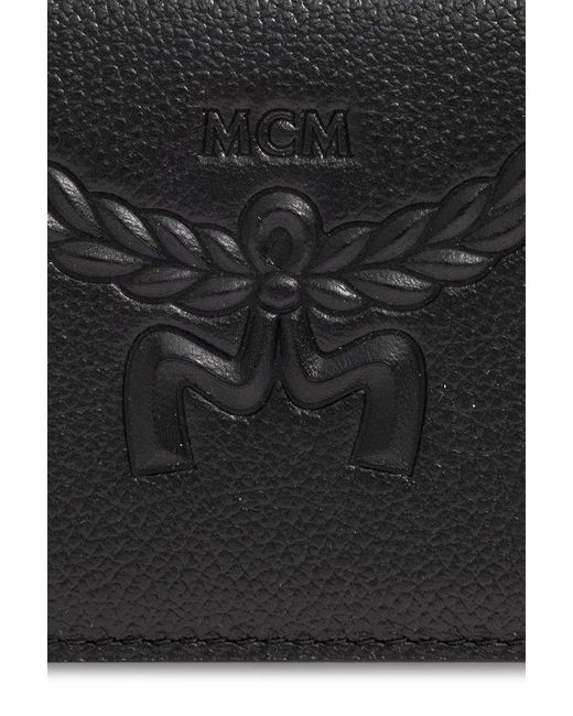 MCM Black Logo-embossed Wallet